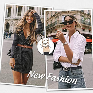 Ceinture en cuir de vachette véritable Jeans Noir All-Match Dress Style avec boucle en alliage - Product Image 6