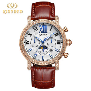 Montres <span class=keywords><strong>Kinyued</strong></span> J094, marque haut de gamme, calendrier, grand cadran, <span class=keywords><strong>montre</strong></span> mécanique automatique de luxe, tourbillon, pour homme, Relogio Masculino - Product Image 2