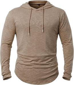 Pull sans manches personnalisé de haute qualité Slim Fit Athletic Fitness Training Muscles Lined 100% Cotton Hoodie pour hommes - Product Image 1
