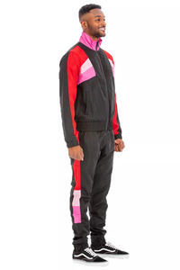 Ropa deportiva de calidad superior para hombre, chándal de nailon con cremallera y logotipo privado y etiqueta - Product Image 2