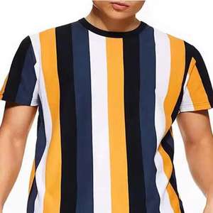 Camiseta lisa en blanco de manga corta de algodón con cuello redondo de alta calidad con estampado personalizado, Camiseta básica de talla grande Unisex para hombre - Product Image 5