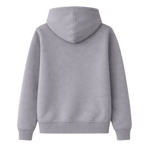 Sudadera con Capucha Gris Acero para Mujer, Sudadera Universitaria Griega, Sudadera Informal Elegante con Logotipo Frontal Rosa y Verde - Product Image 4