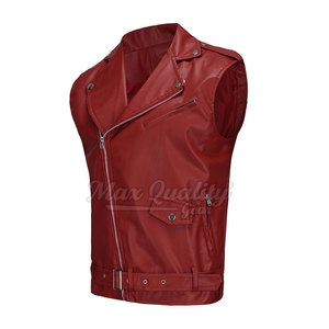 Chaleco de Cuero para Hombre, Casual, sin Mangas, Cálido para Invierno, Transpirable, Impermeable, de Secado Rápido, de Alta Calidad, Precio al por Mayor - Product Image 2