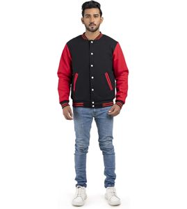 Chaquetas universitarias de lana personalizadas de calidad 2024 Outclass, parches bordados de béisbol de talla grande para la universidad, Letterman Varsity de invierno - Product Image 4