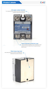 CG SSR-75DD 75A中国サプライヤー単相DC-DCソリッドステートリレー240V - Product Image 4