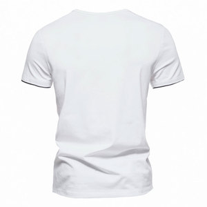 Wholesale Custom Your Brand <b>Logo</b> 100% Cotton Blank Men T Shirt Plain Casual Men's T-shirts - Product Image 6