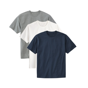 High Quality 100% Cotton T-<b>Shirts</b> for <b>Men</b> Custom Logo Vinh Hung Garment OEM Wholesaler Solid Color <b>Men</b> Clothing - Product Image 3