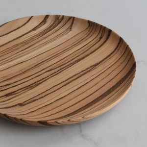 ถาดไม้ใส่สลัดทำจากไม้แบบหมุนเวียนกล่องไม้สนธีมของหวานเรือทรงไข่คุกกี้ผลไม้ของขวัญตกแต่งบ้าน - Product Image 1