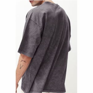 Camiseta para hombre, camisetas Vintage con hombros caídos y gráfico personalizado, Camisetas estampadas para hombre, camiseta desgastada con lavado ácido, camiseta de gran tamaño para hombre - Product Image 2