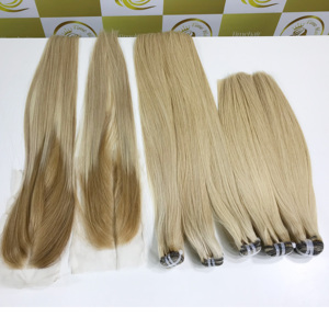 Paquetes de cabello Remy de Vietnam Bonestraight tendencia caliente frente de encaje peluca transparente teje 13*6 Frontal - Product Image 2