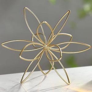 Bola decorativa de Metal de lujo, esfera pintada a mano para decoración del hogar como centro de mesa para sala de estar, dormitorio o mesa de oficina - Product Image 1
