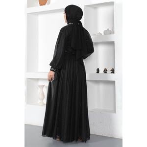 ชุดราตรี ElbiseInci ประดับกลิตเตอร์ทรงเอไลน์ คอสูง ไซส์ XS เอวทรงเอ็มไพร์ ยาวระดับเข่า เหมาะสำหรับงานเลี้ยงและงานพรอม - Product Image 5