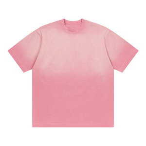 T-shirt décontracté à manches courtes pour homme, style vintage délavé, personnalisé, streetwear rétro, coupe ample, haut tendance - Product Image 5