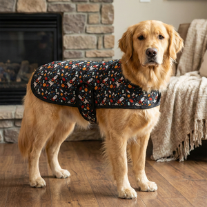 Chaqueta de Invierno Plegable y Ligera para Mascotas, Abrigo para Perro con Diseño Espacial, Estampado de Cohete de Astronauta, Cómodo para Uso Diario - Product Image 3