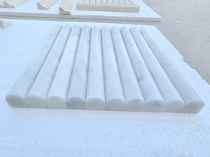 2025 turc Bianco Ibiza moulures de plinthe en marbre blanc poli 20x30cm décorations intérieures et extérieures fabriquées en Turquie - Product Image 2