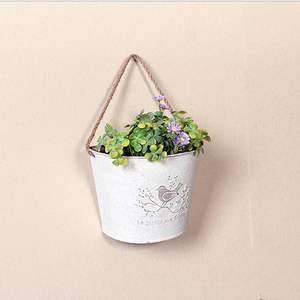 Jardinière décorative d'extérieur en métal galvanisé fait à la main Pot de fleur vivant de luxe classique - Product Image 6