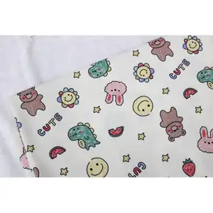 The best fabric CNY KOREA Memory waterproof Fabric Cute Sketch Patterned Fabric printed in Korea 100% Polyester woven Technics