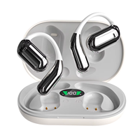 Earbud nirkabel TWS kualitas tinggi Yyk-q16 berkait telinga terbuka Noise Cancelling panorama suara Surround tampilan Digital
