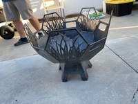 Vintage ve çevre dostu ateş çukuru açık kullanım için Metal ateş çukuru barbekü açık bahçe kullanımı toptan ateş çukuru katı ve en iyi kalite