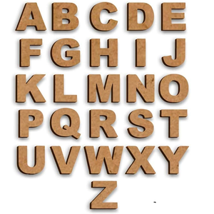 Letras de madera hechas a mano de alta calidad para regalos personalizados Letras del alfabeto de madera personalizadas para la decoración del hogar - Product Image 2