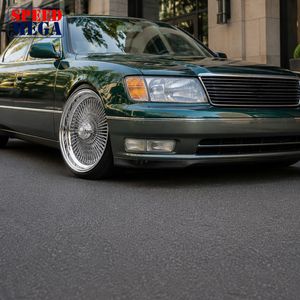 Rines de alambre cromados personalizados de 16x7 con 100 radios rectos, tipo Knock Off, para autos Lowrider, rines forjados premium. - Product Image 6