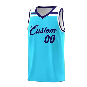 Uniforme de basket-ball de sports d'été pour hommes de haute qualité personnalisé 100% maillot et short de basket-ball tendance en polyester - Product Image 1