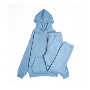 Survêtement personnalisé en molleton de coton épais-Ensemble sweat à capuche et jogging surdimensionnés pour hommes avec survêtement de haute qualité - Product Image 6