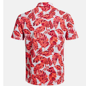 Men <b>White</b> Floral Printed <b>Polo</b> Shirts - Product Image 2