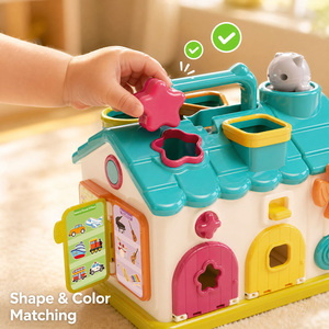 <span class=keywords><strong>Maison</strong></span> d'activités multifonctionnelle en plastique pour bébés, type cube, <span class=keywords><strong>Montessori</strong></span>, pour l'éveil des tout-petits - Product Image 3