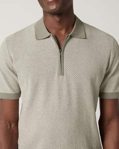 Pull polo élégant de luxe en tricot pour hommes, streetwear 100% en coton doux avec logo personnalisé et broderie - Product Image 4