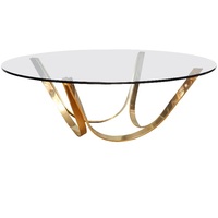 Table Basse Moderne en Métal Empilable, Meuble Décoratif pour la Maison, Table Basse Standard avec Plateau en Marbre pour Salon, Usage Domestique et Hôtelier de Luxe