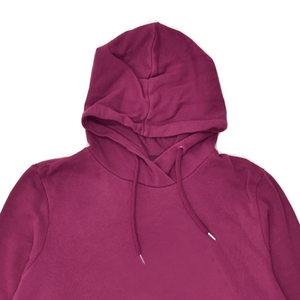 Sudadera con capucha informal rosa fuerte para mujer, ropa de calle con estampado de lana de algodón transpirable con logotipo frontal para invierno - Product Image 4