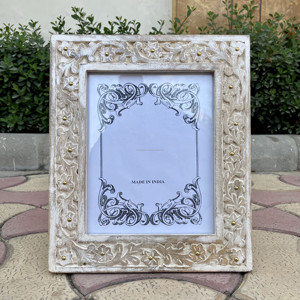 Soporte DE FOTOS Rectangular de madera hecho a mano elegante marco de fotos tallado a mano para exhibición de mesa para decoración del hogar y regalos - Product Image 1