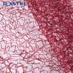 Tela de malla de poliéster arrugado brillante con patrón irregular, ligera y ecológica, de 40 g/m², tipo telaraña, para coche, venta al por mayor - Product Image 4