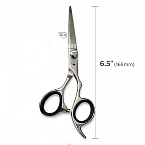 Tijeras de Barbero de Acero Inoxidable 4Cr13, Punta Afilada, Mango Mediano, para Diestros, No Plegables, Dientes Personalizados, Alta Calidad - Product Image 6