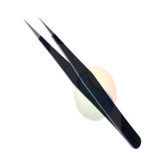 Pinces à extensions de cils de précision de qualité supérieure, outil de beauté professionnel en acier inoxydable, pinces à extensions de cils à ultra-grip - Product Image 3