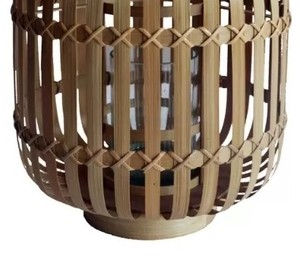 Mejor colección de bambú ratán linterna lámpara linterna portátil precio al por mayor para la decoración del apartamento - Product Image 3
