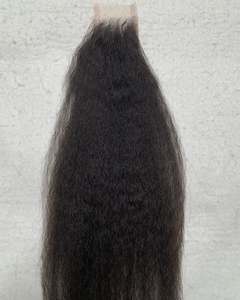 Extensiones de cabello indio virgen de trama de máquina Premium Cabello humano indio del Sur Cierre de doble estiramiento a granel - Product Image 1