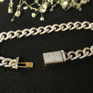 Bracelet de tennis en diamant naturel en or massif 10 carats cadeau chrétien bijoux fins de luxe - Product Image 1