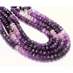 Cuentas de Amatista Natural de Calidad Superior, Forma Redonda Facetada, 5-7 mm, Calidad AAA, Cuentas de Piedras Preciosas de Amatista Púrpura Cortadas a Mano - Product Image 2