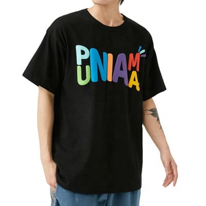 T-shirt surdimensionné imprimé en coton épais pour hommes avec 3D pour la conception d'impression bouffante T-shirt sérigraphié en mousse - Product Image 1