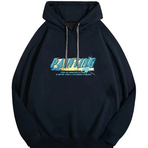 Sudaderas con capucha de lana de algodón de alta calidad Poliéster Tallas grandes Streetwear Sudaderas con capucha de lana Ropa sólida Con básicos, mezcla de algodón - Product Image 1