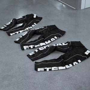 Pantalon de survêtement décontracté personnalisé Baggy ample jambe large toile poids moyen coupe-vent hommes délavés taille haute de haute qualité - Product Image 5