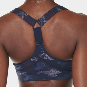 Sujetador deportivo de talla grande con estampado personalizado de alta calidad para mujer, transpirable y sostenible para uso en el gimnasio, OEM disponible - Product Image 3