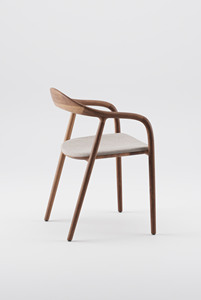 Chaise de salle à manger en bois naturel massif pour restaurant café bar hôtel appartement design moderne pour salle à manger inspiré japonais - Product Image 4
