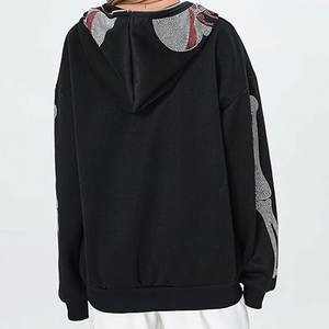 Sweat à capuche zippé grande taille sweats à capuche à vendre 2025 sweat à capuche strass pour femme personnalisé Bling Streetwear - Product Image 5