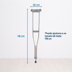 ไม้ค้ำยันอลูมิเนียมอัลลอยด์น้ำหนักเบา ปรับระดับได้ กันลื่น ขนาด 118-120 ซม. x 20 ซม. สำหรับอุปกรณ์ฟื้นฟูสมรรถภาพ - Product Image 3