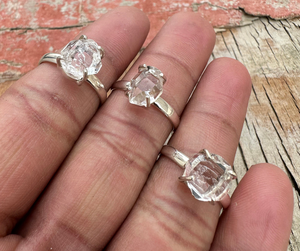 Impresionante anillo de piedras preciosas facetadas de cuarzo de cristal de plata de ley hecho a mano, joyería de forma mixta con ajuste de punta de 10mm para verano con regalos - Product Image 5