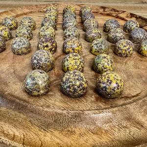 Mango Wood <b>Solitaire</b> <b>Game</b> With Spinosaurus Golden Speckled <b>Marbles</b> For Family <b>Game</b> Night Or Quiet Solo Entertainment At Home - Product Image 6