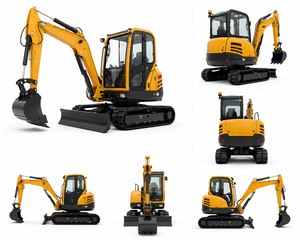 Vente en gros de mini-excavatrices robustes de type chenillé, moteur, pompe, boîte de vitesses, pour projets de construction à fort moment de charge - Product Image 5